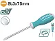 Отвертка шлицевая SL3 75мм Total TSDRSSL3075