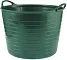 Ведро гибкое сверхпрочное 28л зеленое Сибртех (67512)