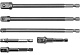 Переходники для шуруповерта под головки 1/4", 3/8", 1/2" 50-150мм 6шт Yato YT-04629